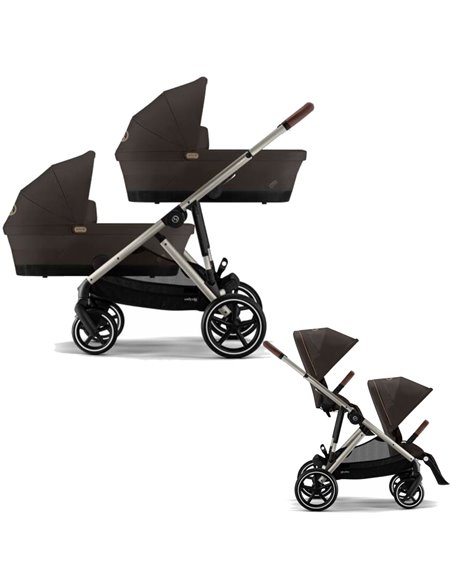 Cybex E-Gazelle Wózek Bliźniaczy 2w1