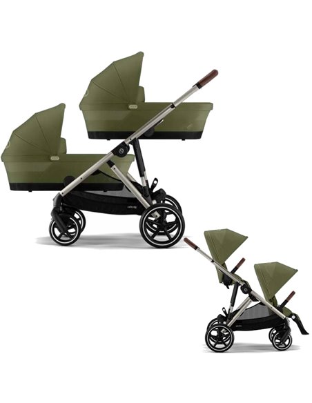 Cybex E-Gazelle Wózek Bliźniaczy 2w1