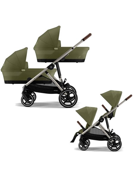 Cybex Gazelle S Wózek Bliżniaczy Głęboko-Spacerowy 2023