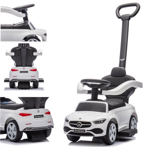 Jeździk Auto Pchacz Mercedes dla dziecka 4w1 z rączką Icoon