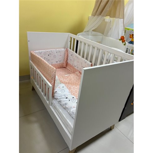 Klupś Noah z Barierką Ochronną Łóżeczko 120x60 