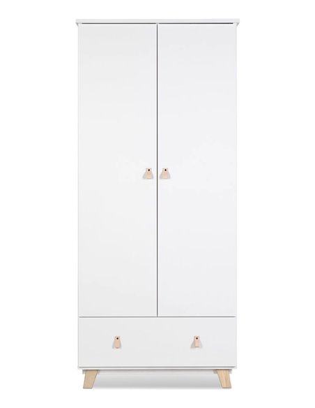 Klupś Noah Szafa 2-drzwiowa Biały OUTLET  