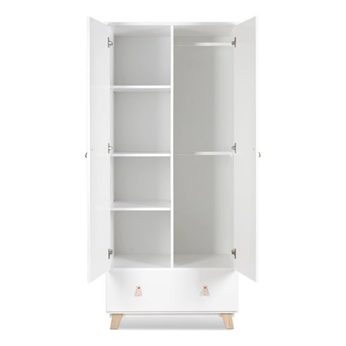 Klupś Noah Szafa 2-drzwiowa Biały OUTLET  