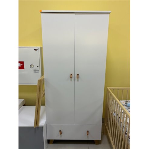 Klupś Noah Szafa 2-drzwiowa Biały OUTLET  