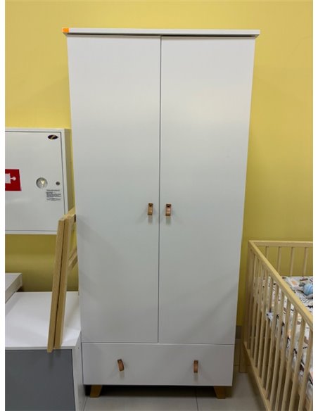 Klupś Noah Szafa 2-drzwiowa Biały OUTLET  