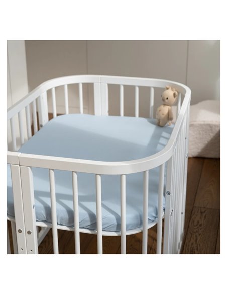 Waldin Prześcieradło bawełniane z Gumką 93x65 Łóżeczko 5w1