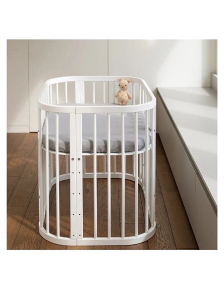 Waldin Prześcieradło bawełniane z Gumką 93x65 Łóżeczko 5w1