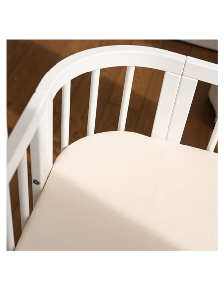 Waldin Prześcieradło z bawełny organicznej 73x73 do łóżeczka 7w1