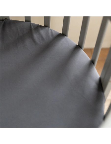 Waldin Prześcieradło bawełniane 124x73 cm Owal do łóżeczka 7w1