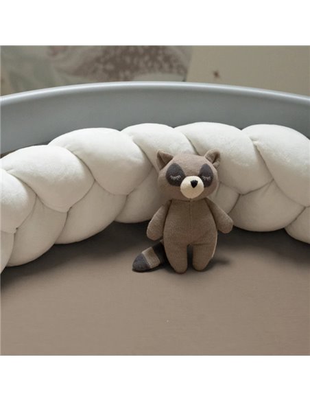 Waldin Prześcieradło bawełniane 124x73 cm Owal do łóżeczka 7w1