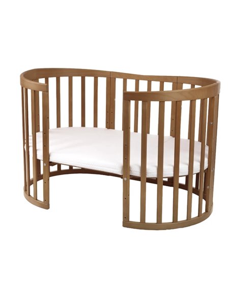 Waldin Owalne Łóżeczko Dziecięce 7w1 z materacem