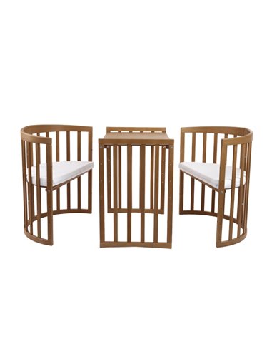 Waldin Owalne Łóżeczko Dziecięce 7w1 z materacem