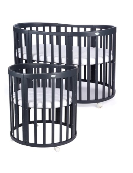 Waldin Owalne Łóżeczko Dziecięce 7w1 z materacem