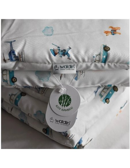 Waldin Bambusowa kołdra dziecięca z wypełnieniem 120x60