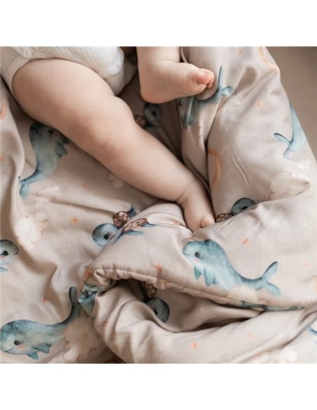 Waldin Bambusowa kołdra dziecięca z wypełnieniem 120x60