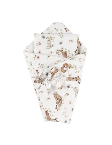 Waldin Kołderka i poduszka 2w1 z wstęgą