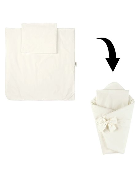 Waldin Kołderka i poduszka 2w1 z wstęgą