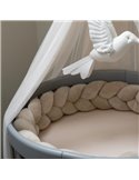 Waldin Welurowy warkocz ochraniacz do łóżeczka 210cm 