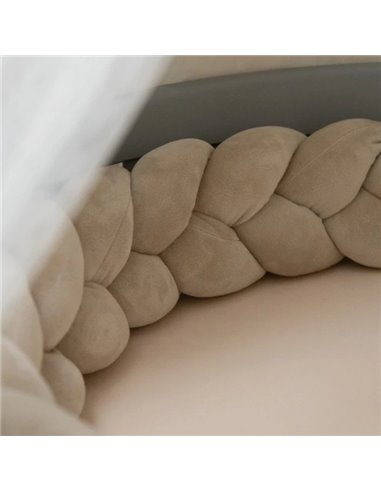 Waldin Welurowy warkocz ochraniacz do łóżeczka 210cm 