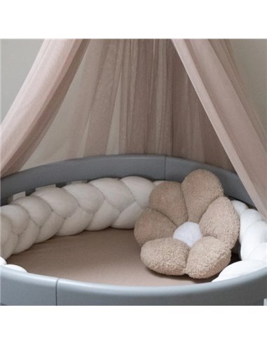 Waldin Welurowy warkocz ochraniacz do łóżeczka 210cm 