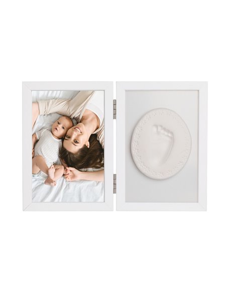 Odcisk bobasa Podwójna ramka z glinką