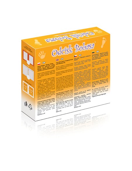 Odcisk Bobasa Podwójna Ramka z Glinką 13x18 cm