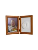 Odcisk Bobasa Podwójna Ramka z Glinką 13x18 cm