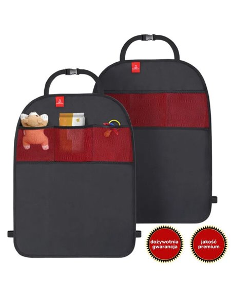 Royal Rascals Mata ochronna do samochodu z organizerem czarna 2 szt