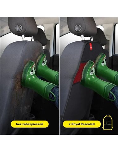 Royal Rascals Mata ochronna do samochodu z organizerem czarna 2 szt