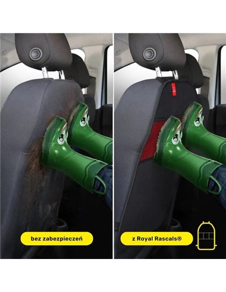 Royal Rascals Mata ochronna do samochodu z organizerem czarna 2 szt