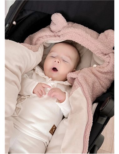 Infantilo Śpiworek BARANEK BOUCLE do wózka i fotelika