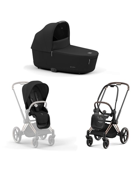 Cybex Priam 4.0 Wózek Głęboko-Spacerowy 2w1 Stelaż Rosegold 