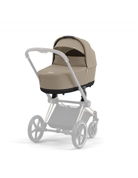 Cybex Priam 4.0 Wózek Głęboko-Spacerowy 2w1 Stelaż Chrom z brązowymi detalami