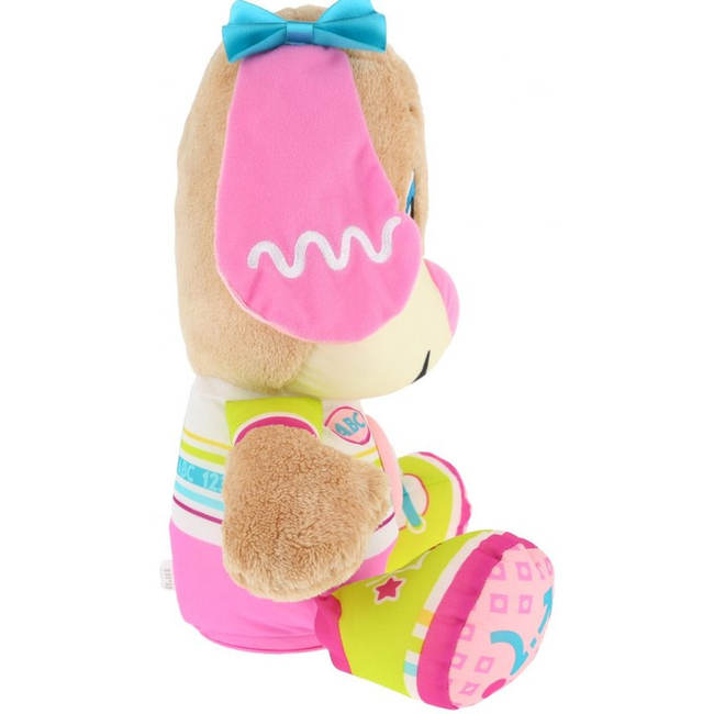 Fisher-Price Ucz się i Śmiej Wielka Siostrzyczka Szczeniaczka – pluszowa zabawka interaktywna, mówi po polsku, 18m+