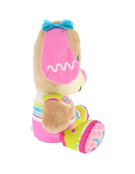 Fisher-Price Ucz się i Śmiej Wielka Siostrzyczka Szczeniaczka – pluszowa zabawka interaktywna, mówi po polsku, 18m+
