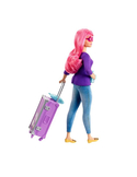 Barbie Daisy w podróży – lalka z kotkiem, walizką, gitarą i akcesoriami podróżnymi, 3+