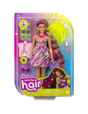 Barbie Totally Hair Lalka z długimi włosami – zestaw z ponad 15 akcesoriami do stylizacji, 3+