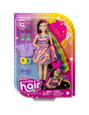 Barbie Totally Hair Lalka z długimi włosami – 21,5 cm włosów do stylizacji i ponad 15 akcesoriów, 3+