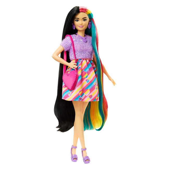 Barbie Totally Hair Lalka z długimi włosami – 21,5 cm włosów do stylizacji i ponad 15 akcesoriów, 3+