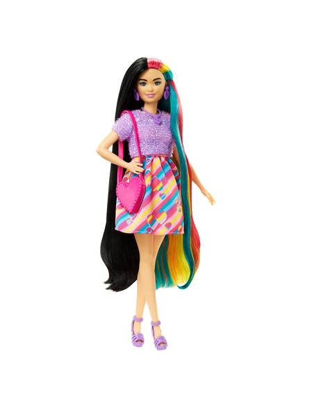 Barbie Totally Hair Lalka z długimi włosami – 21,5 cm włosów do stylizacji i ponad 15 akcesoriów, 3+