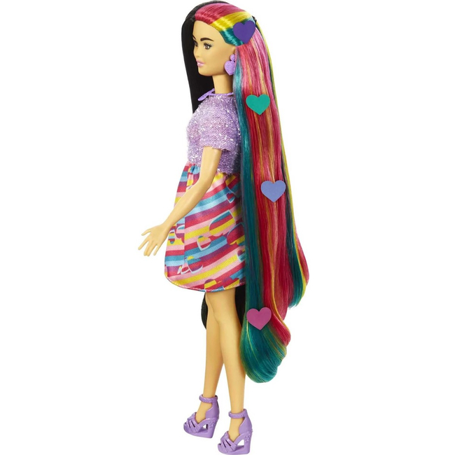 Barbie Totally Hair Lalka z długimi włosami – 21,5 cm włosów do stylizacji i ponad 15 akcesoriów, 3+