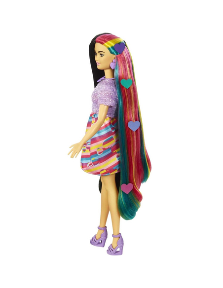 Barbie Totally Hair Lalka z długimi włosami – 21,5 cm włosów do stylizacji i ponad 15 akcesoriów, 3+
