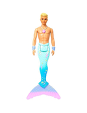 Barbie Dreamtopia Ken Syren – lalka z błękitno-fioletowym ogonem, naszyjnikiem z muszlą i bransoletami, 3+